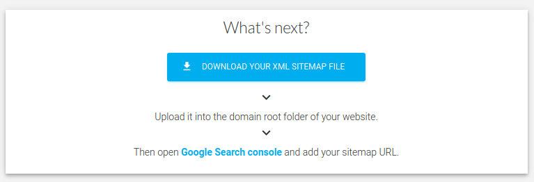 scarica la sitemap